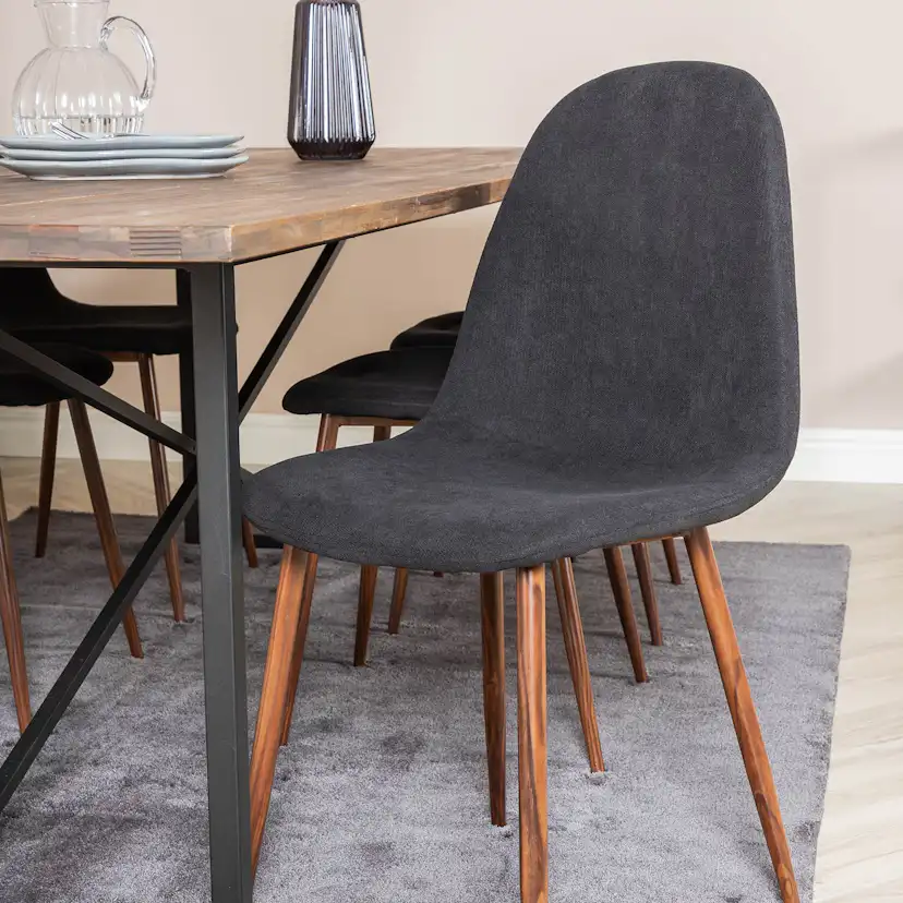 Matgrupp Venture Home Peo med 6 Pobbie Stolar Polyestertyg