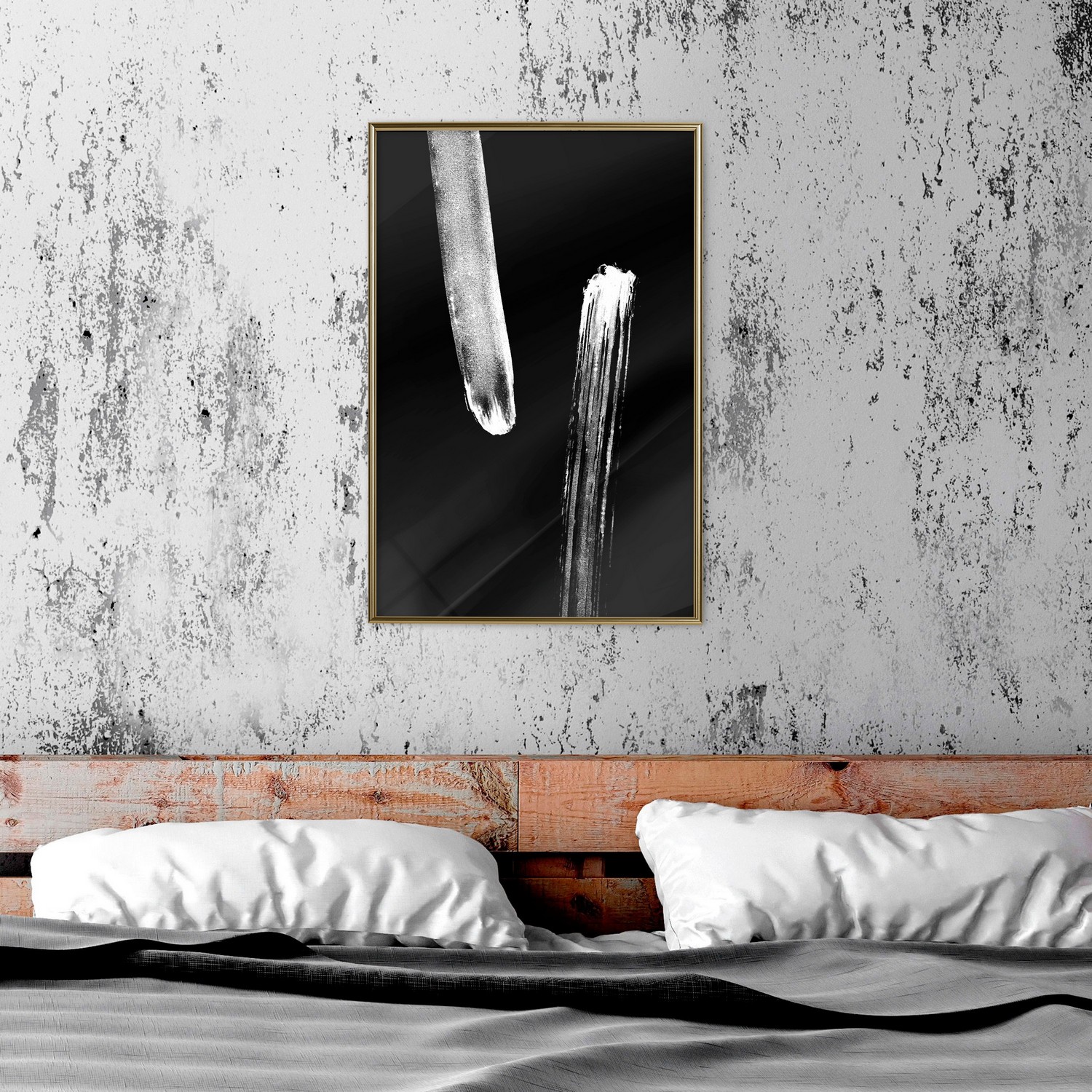 Affisch - Evening Walk [Poster] 40x60 Guld ram, 40x60 cm