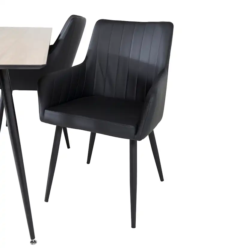 Matgrupp Venture Home Silar Ø120 cm med 4st Comfort Matstolar