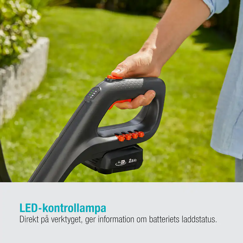 Trimmer Gardena ComfortCut 23/18V P4A Komplett (2,5Ah batteri + standardladdare)