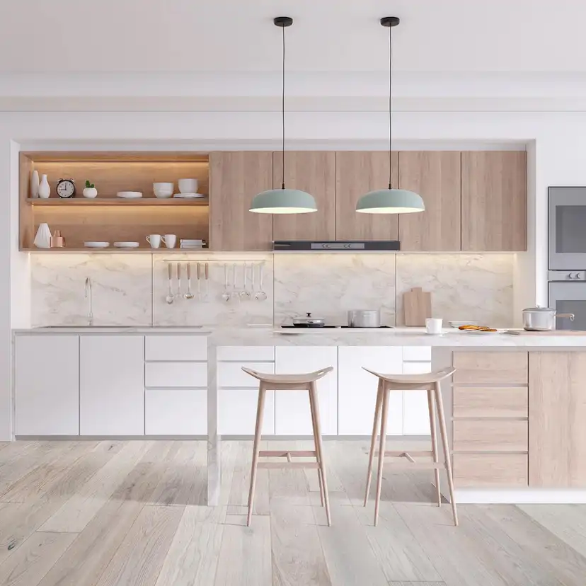 Trägolv NQD Oak Latte 5G Mattlackat 1-Stavs Parkettgolv