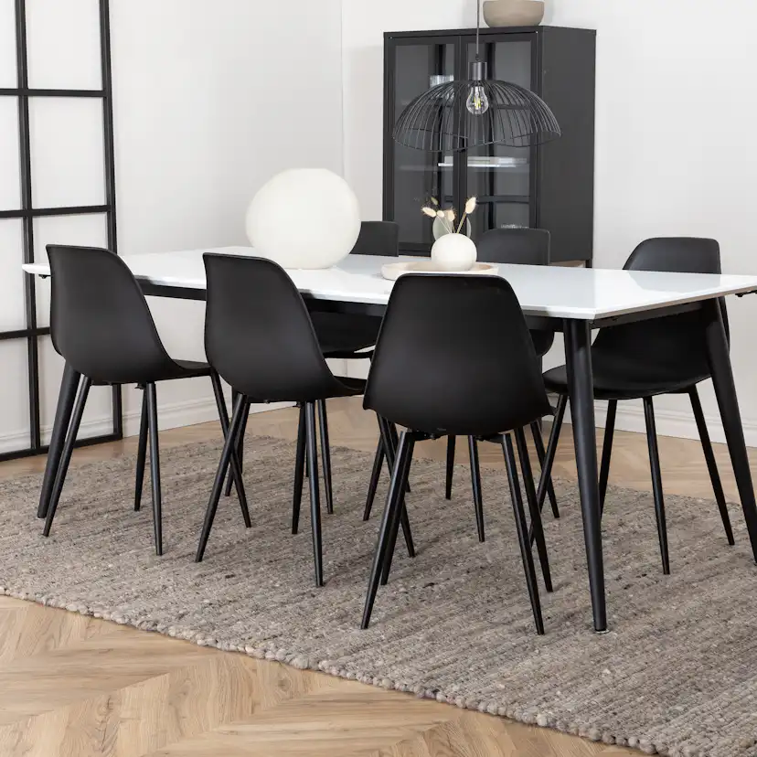 Matgrupp Venture Home Jolie med 6 Pobbie Stolar Järn