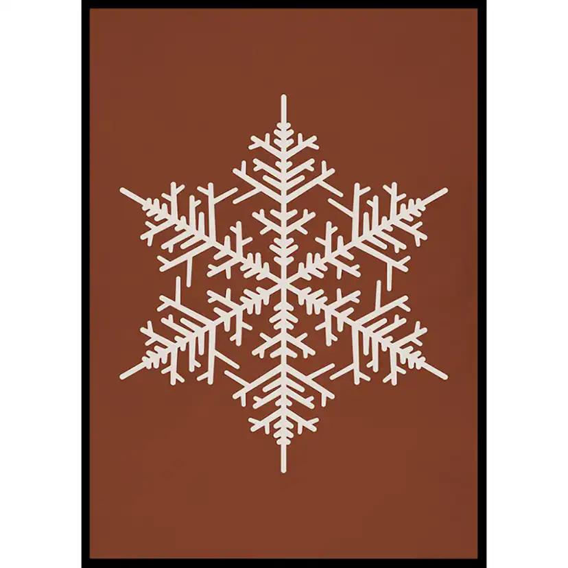 Poster Gallerix Snowflake WB