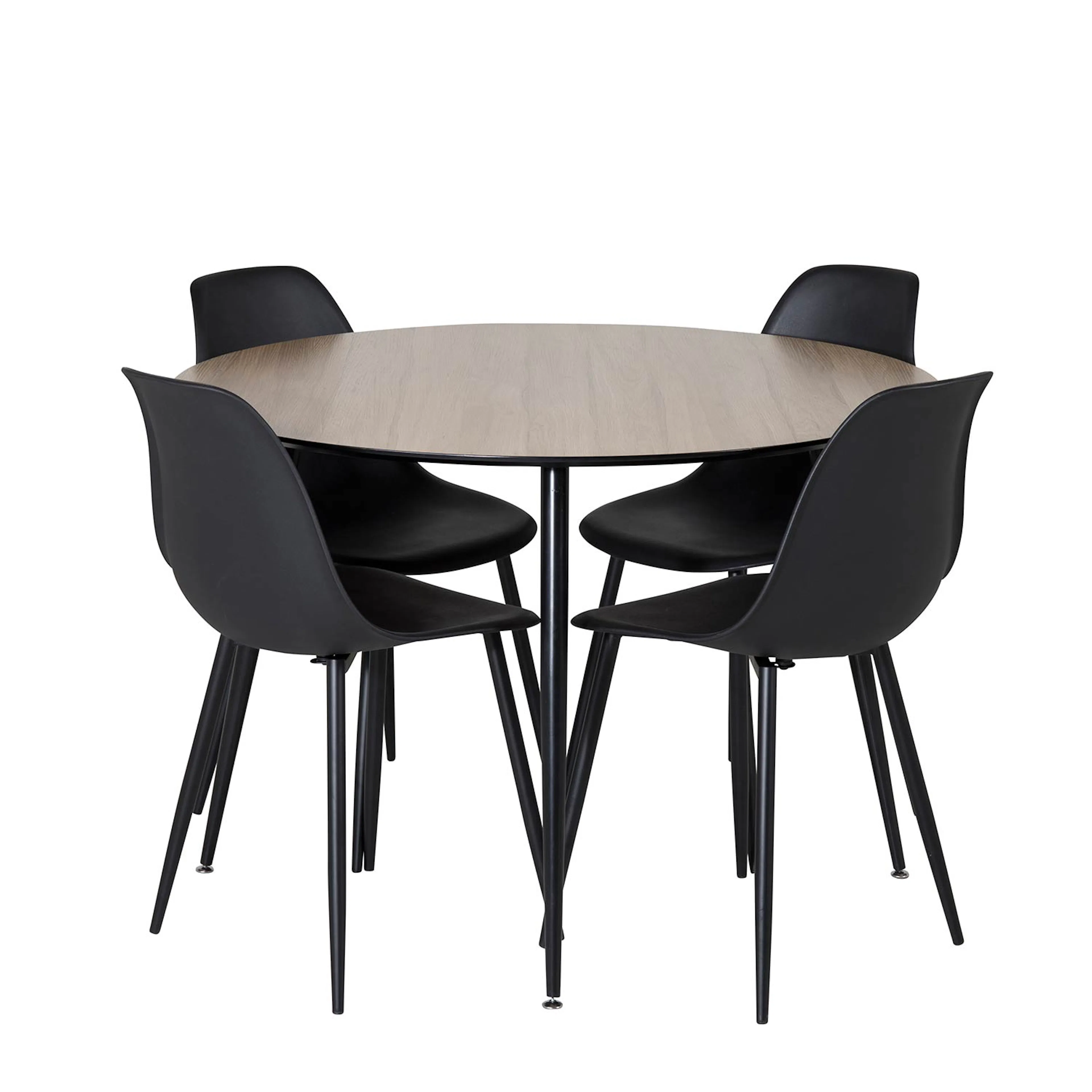 Matgrupp Venture Home Silvia med 4 Pop Stolar Runt