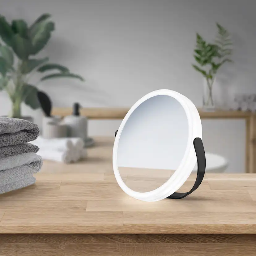 OUTLINE BORDSSPEGEL LED, KROM Krom