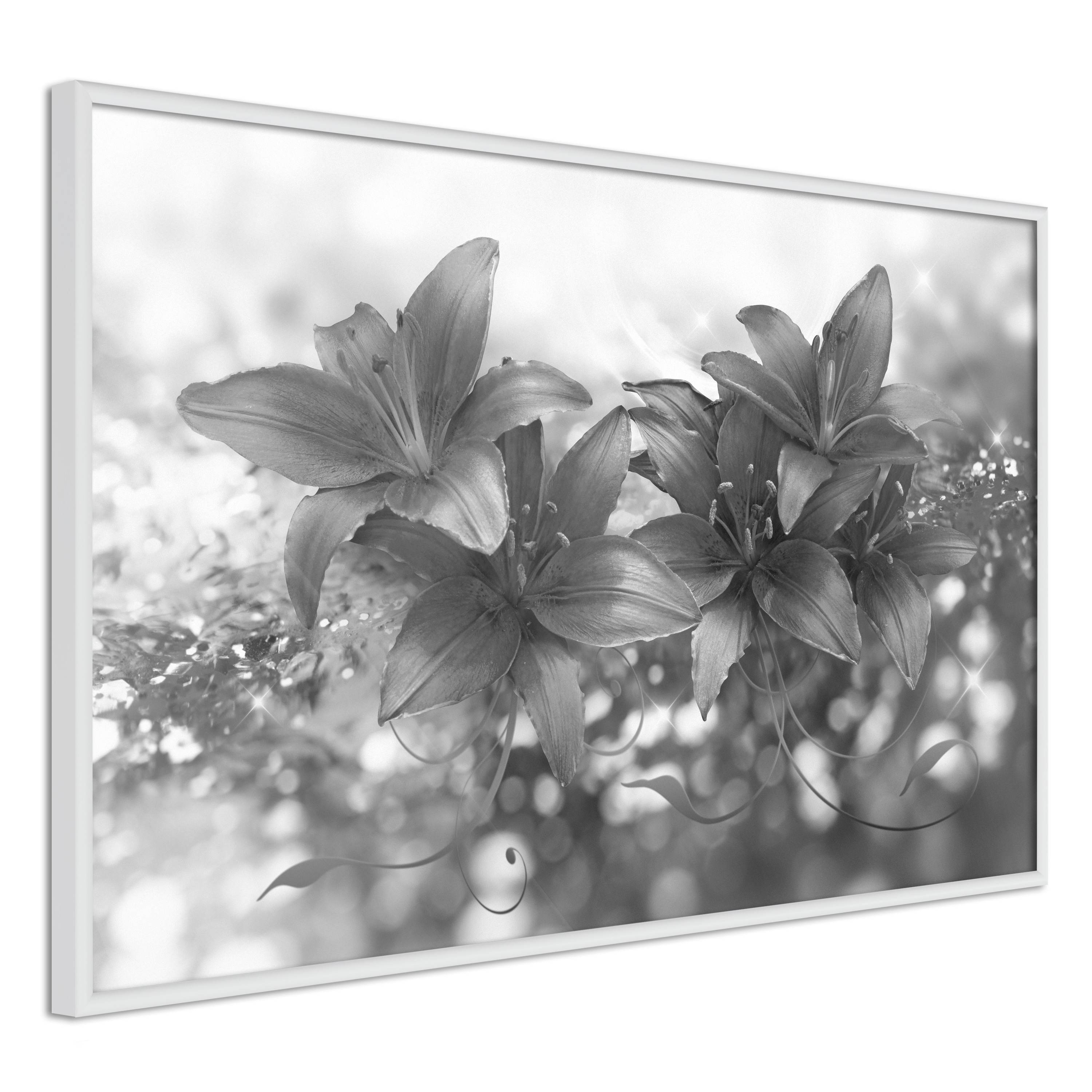 Poster Artgeist Affisch Silver Bouquet