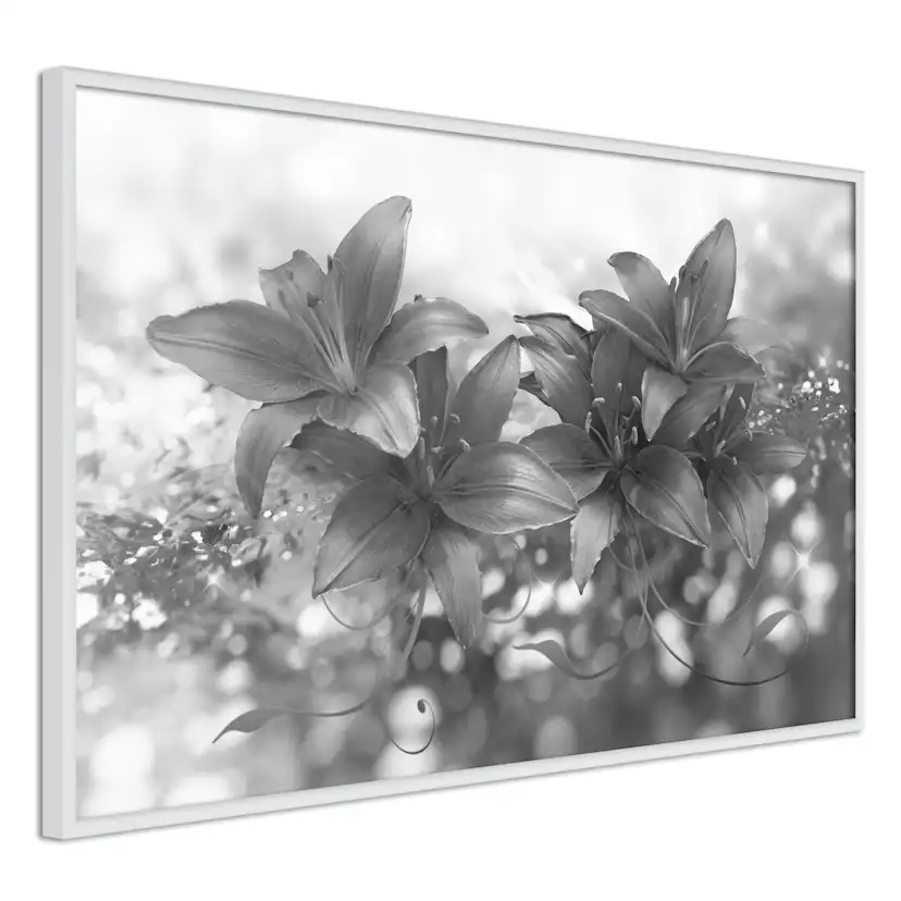 Poster Artgeist Affisch Silver Bouquet