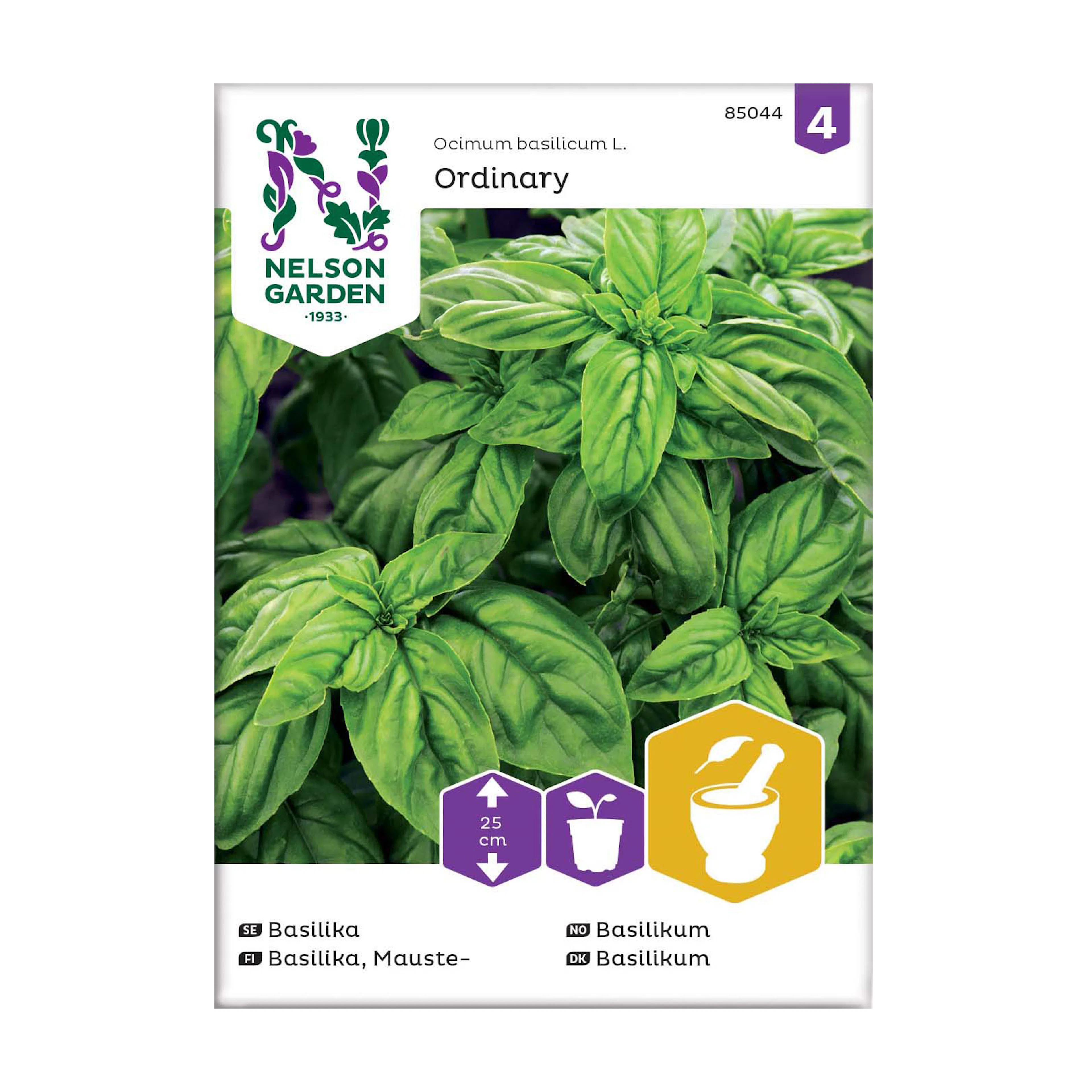 Frö Basilika Nelson Garden Grön