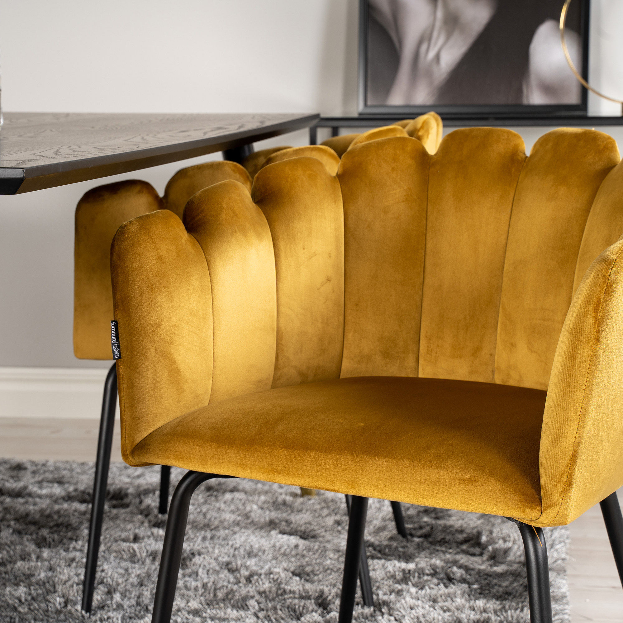 Matgrupp furniture/fashion Disa med 4 Limhamn Rektangulär Stolar