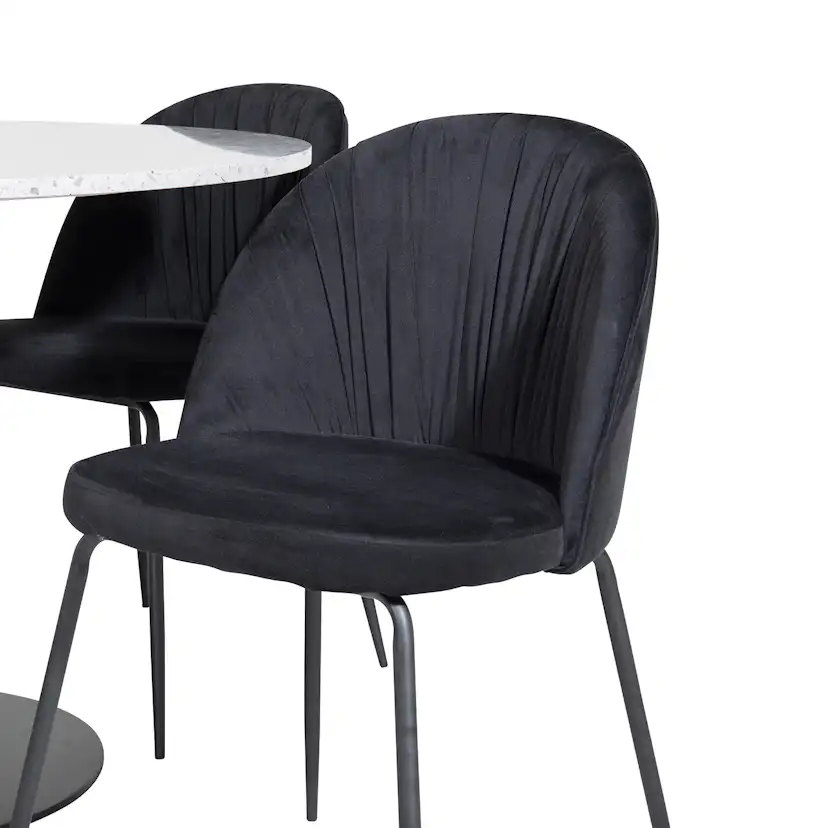 Matgrupp Venture Home Roxanna med 4 Wrigley Stolar Runt