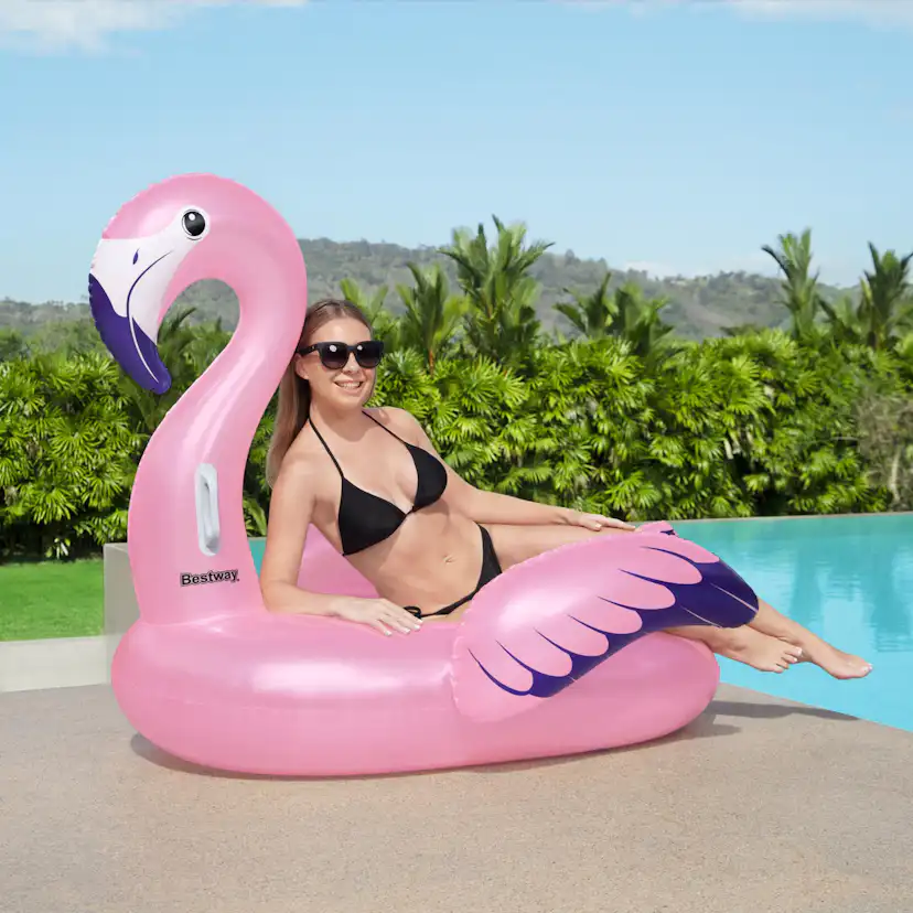 Badmadrass Bestway Luxury Flamingo