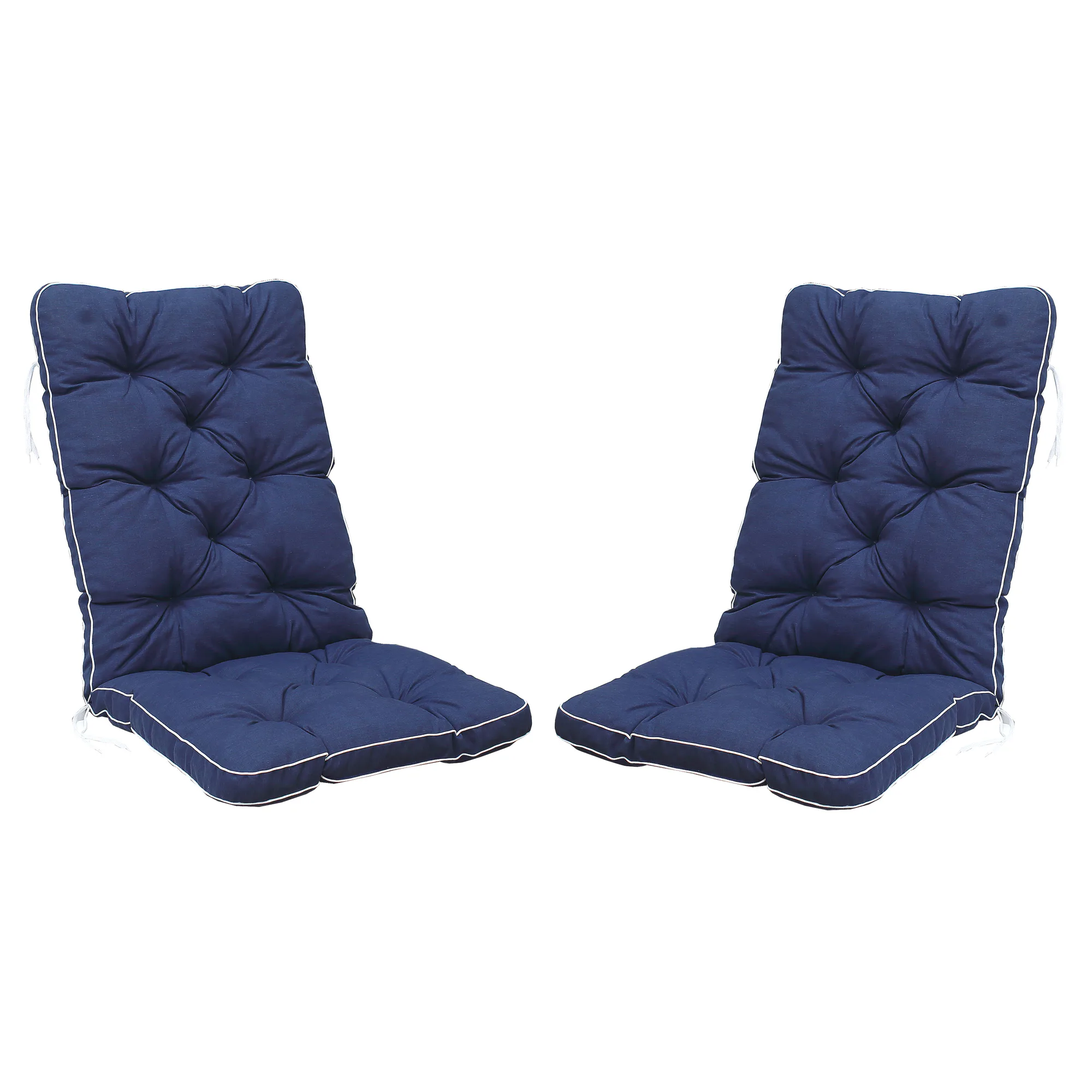 MALMÖ high-back cushion, blue, 2-pack Blå