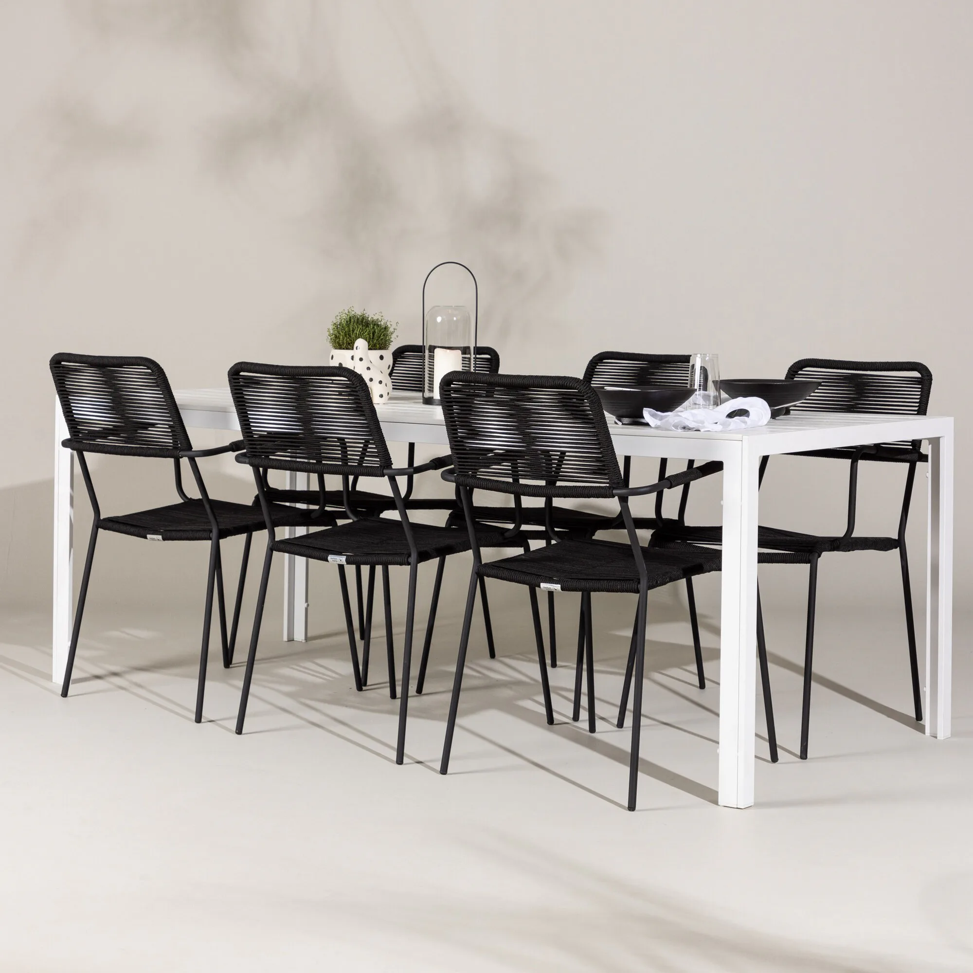 Trädgårdsgrupp Venture Home Break med 6 Lindos Karmstolar