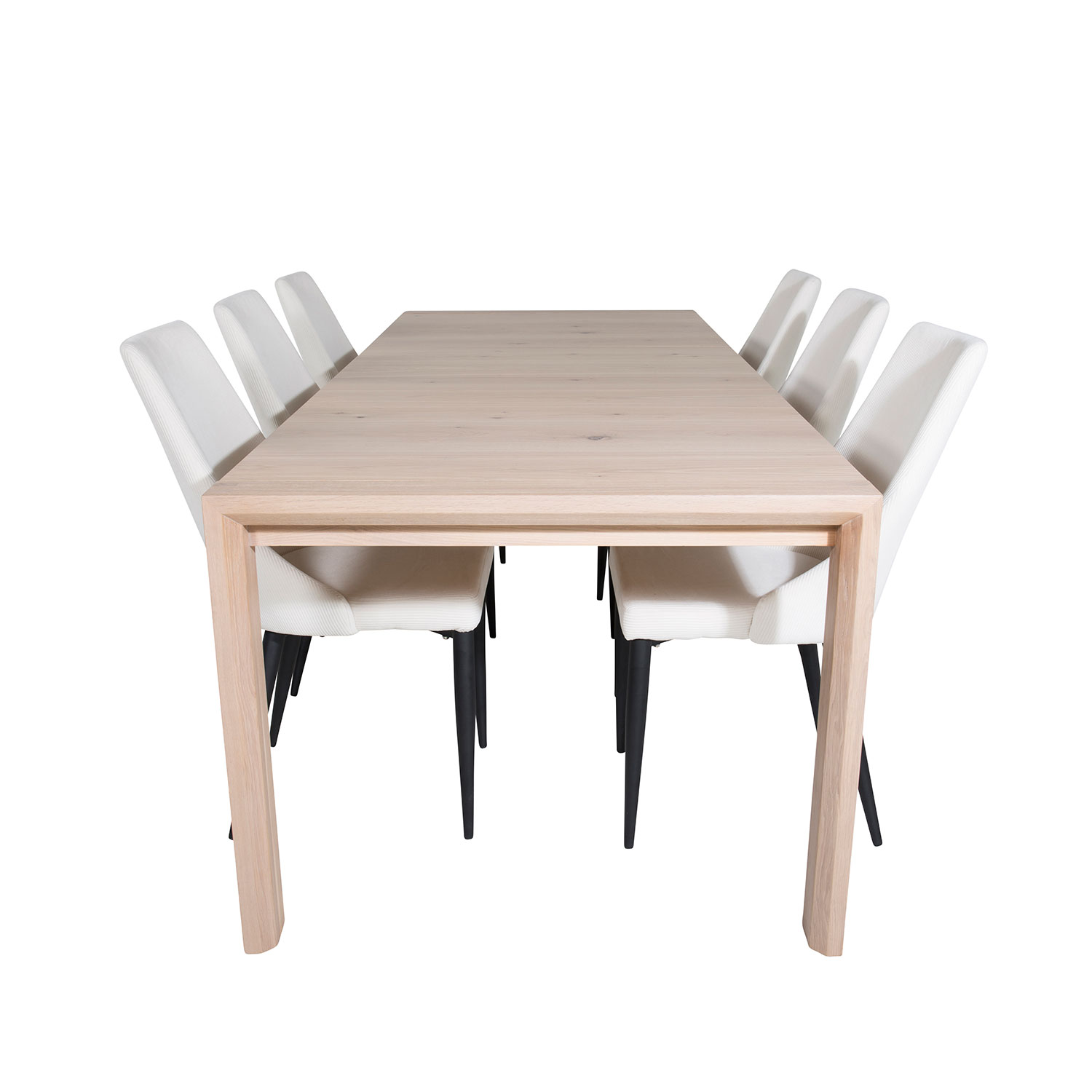 Matgrupp Venture Home Slider med 6 Leone stolar