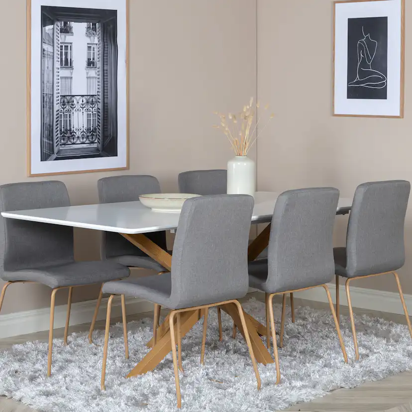 Matgrupp Venture Home Piazza med 6 Mace stolar