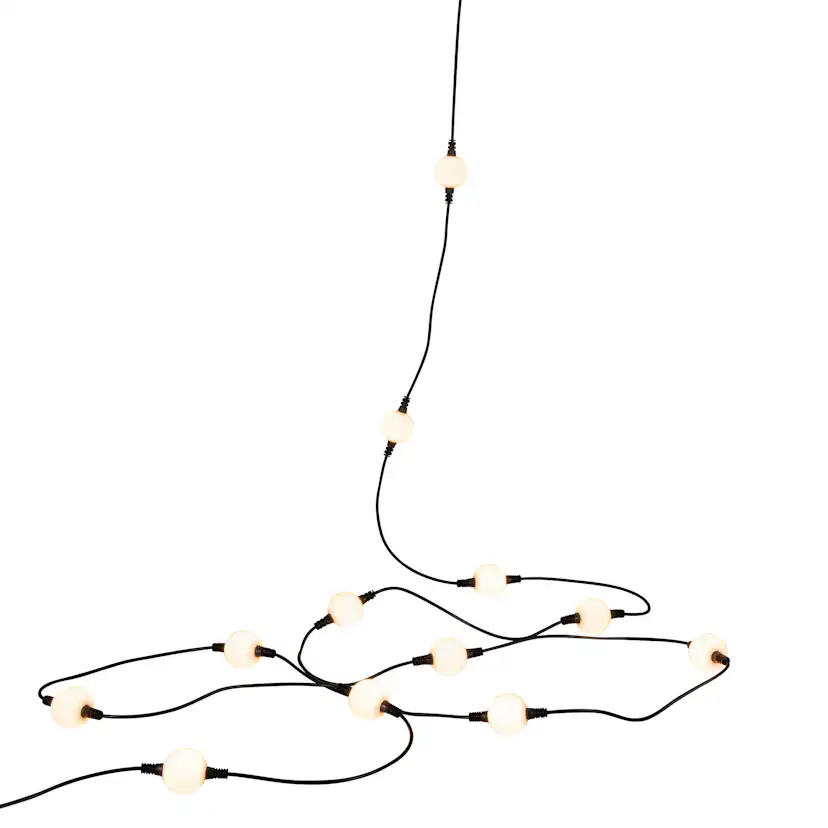 Ljusslinga Gnosjö Konstsmide 30st LED-opallampor Varmvit 2700K Utomhus