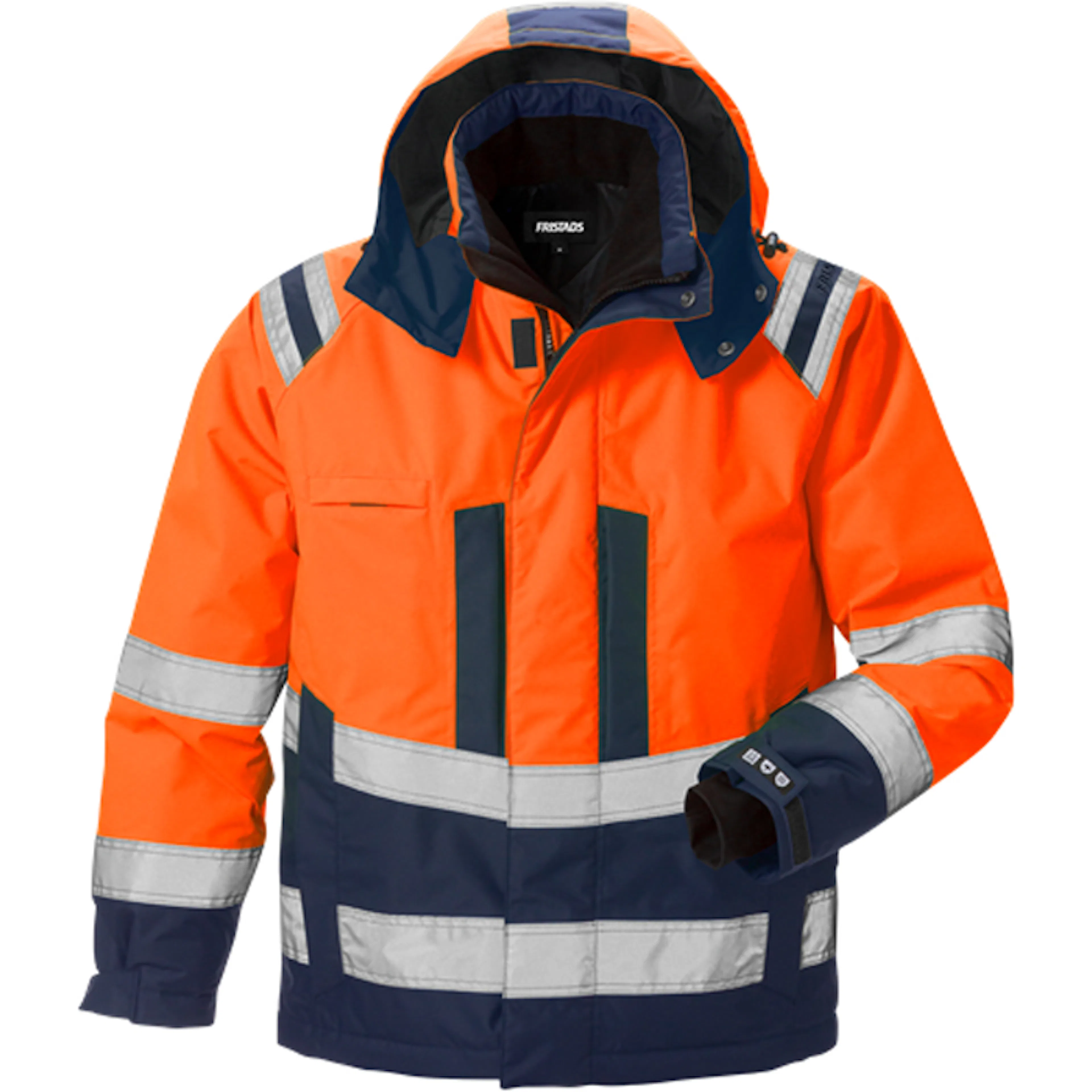 Varselorange/Marinblå