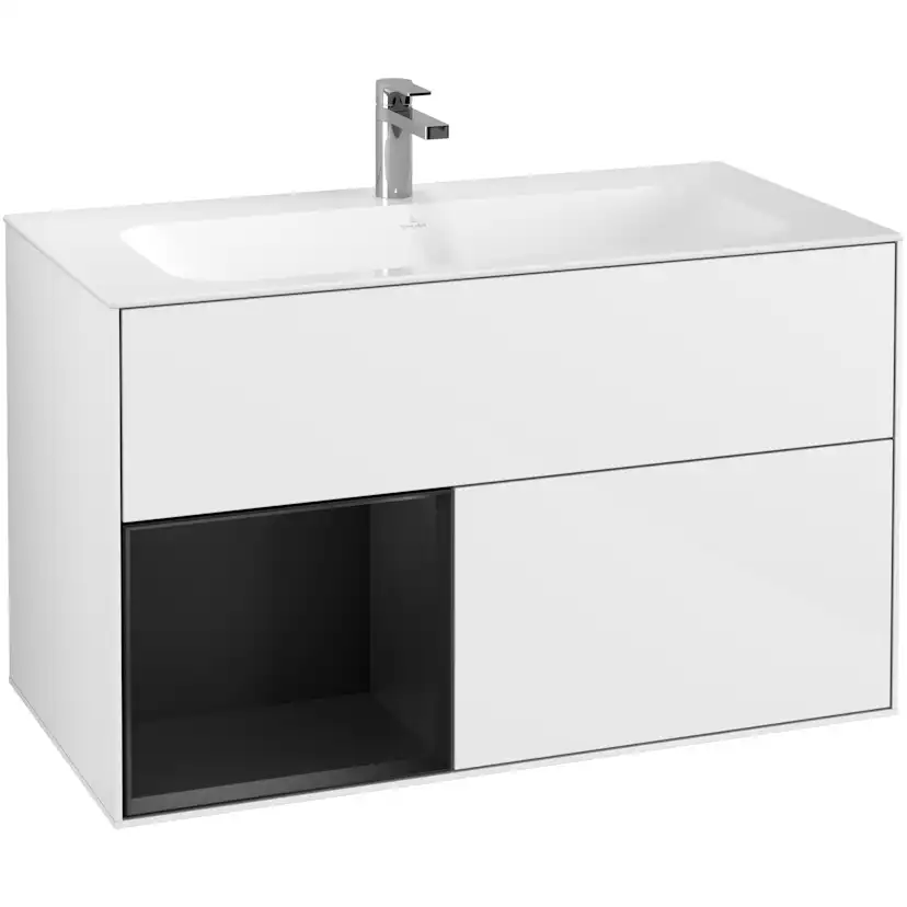 Tvättställsskåp Villeroy & Boch Finion med 2 Lådor och Hylla för Inbyggt Tvättställ