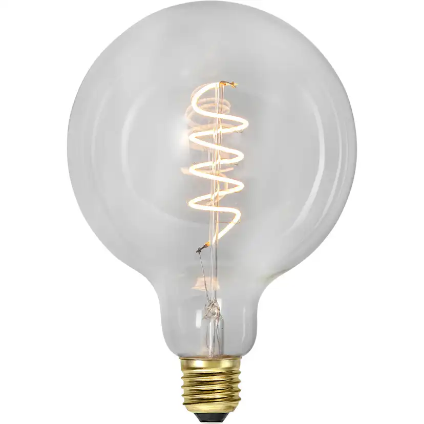LED-lampa Star Trading E27 G125 Decoled Spiral Klar 3-step Memory Dimbar 4W