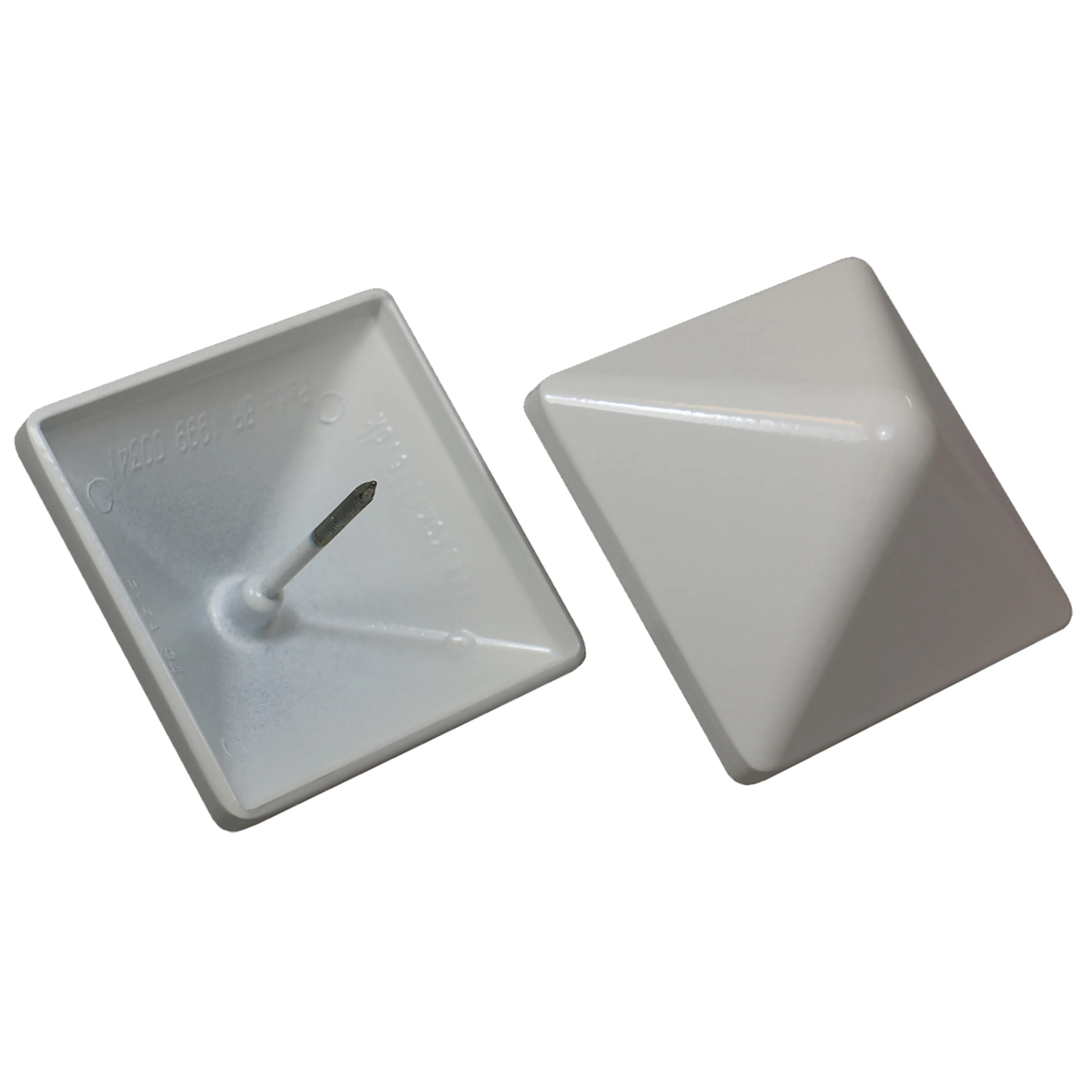 PYRA 78, vit aluminiumtopp 78x78 mm