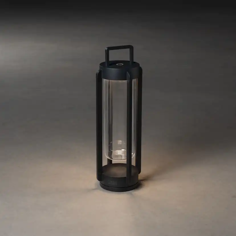 Lanterna Gnosjö Konstsmide Otranto Svart USB 44 cm