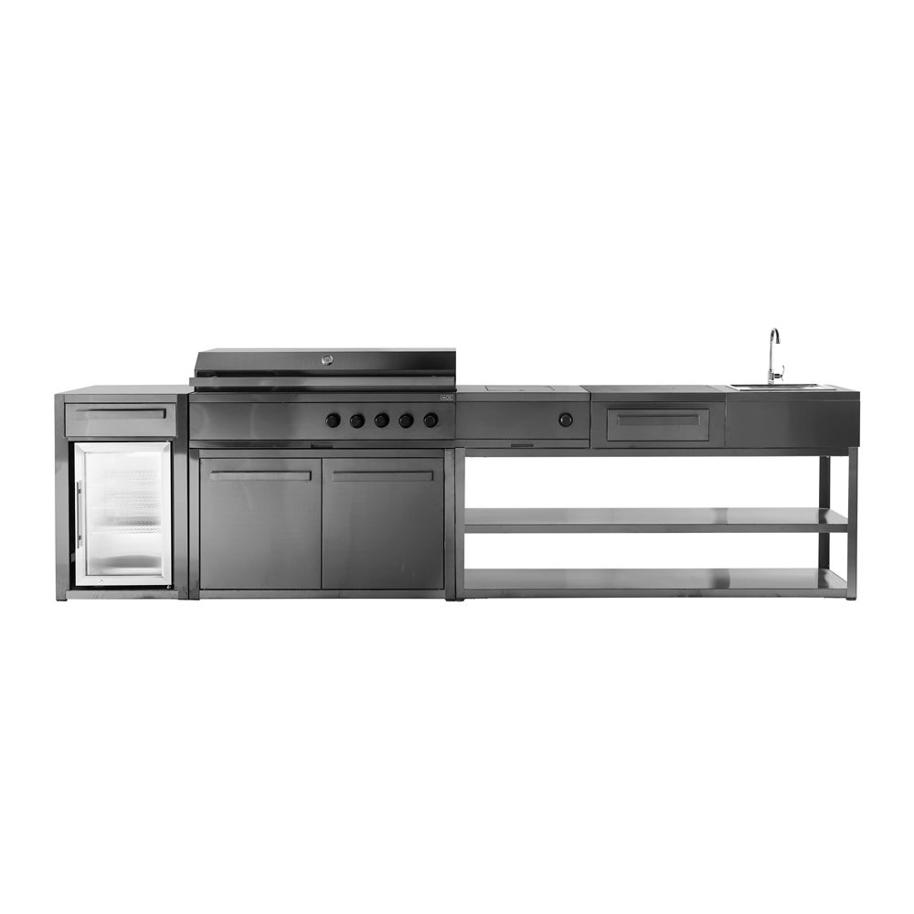 Myoutdoorkitchen - Nordic Line Black - 201SS - Storage modul Svart