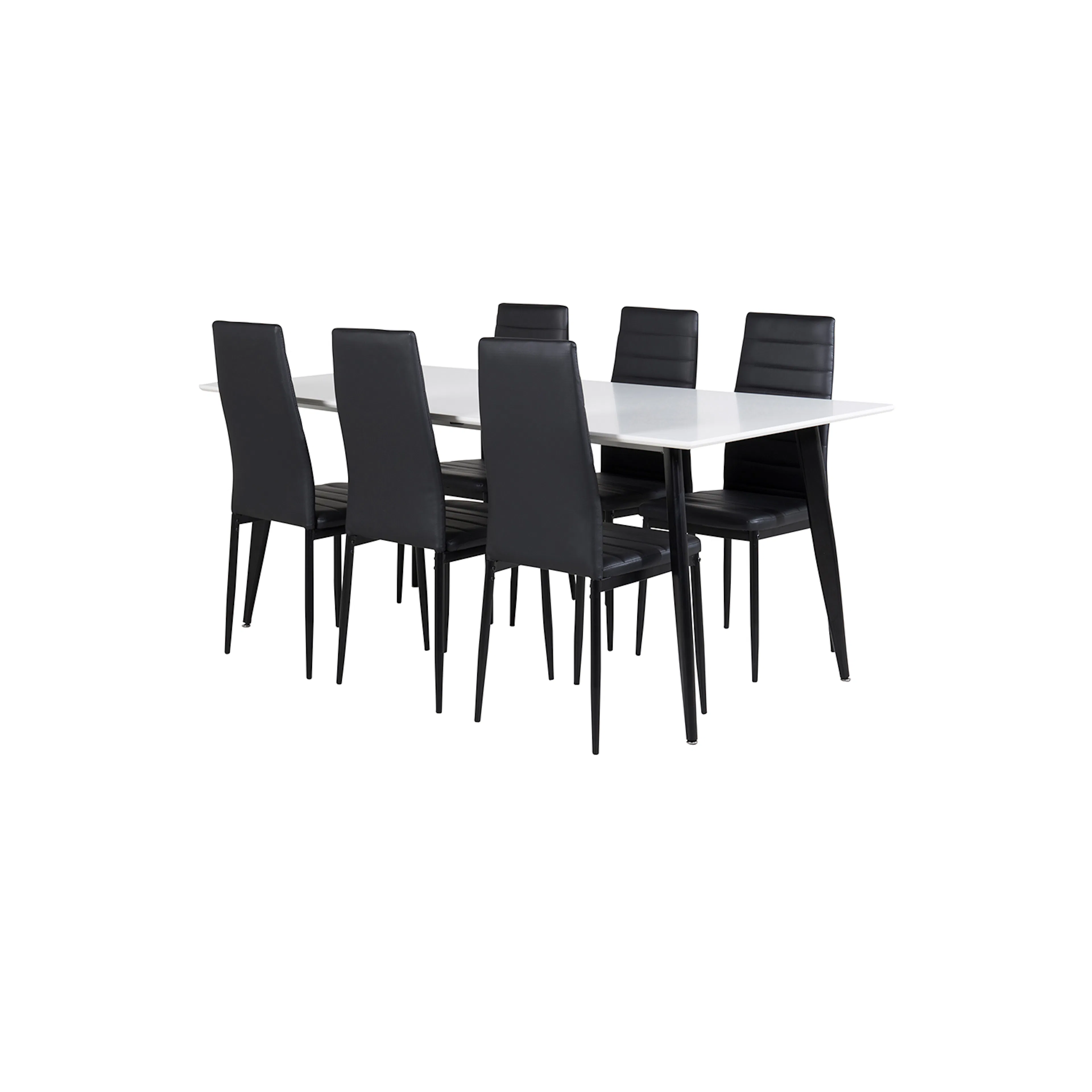 Matgrupp Venture Home Pobbie med 6 Sly Stolar Konstläder