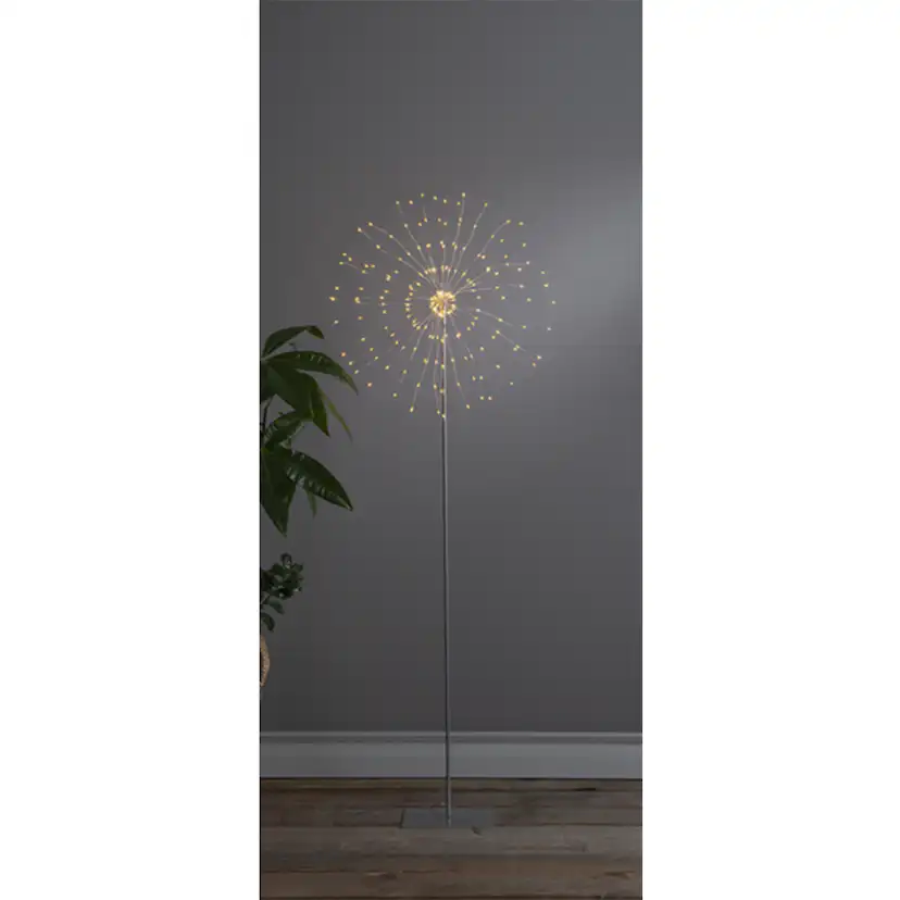 Inomhusdekoration Star Trading Firework Silver 130 cm