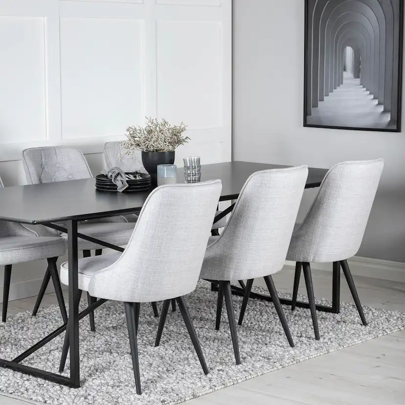 Matgrupp Venture Home Palaba med 6 Vera Stolar Polyestertyg