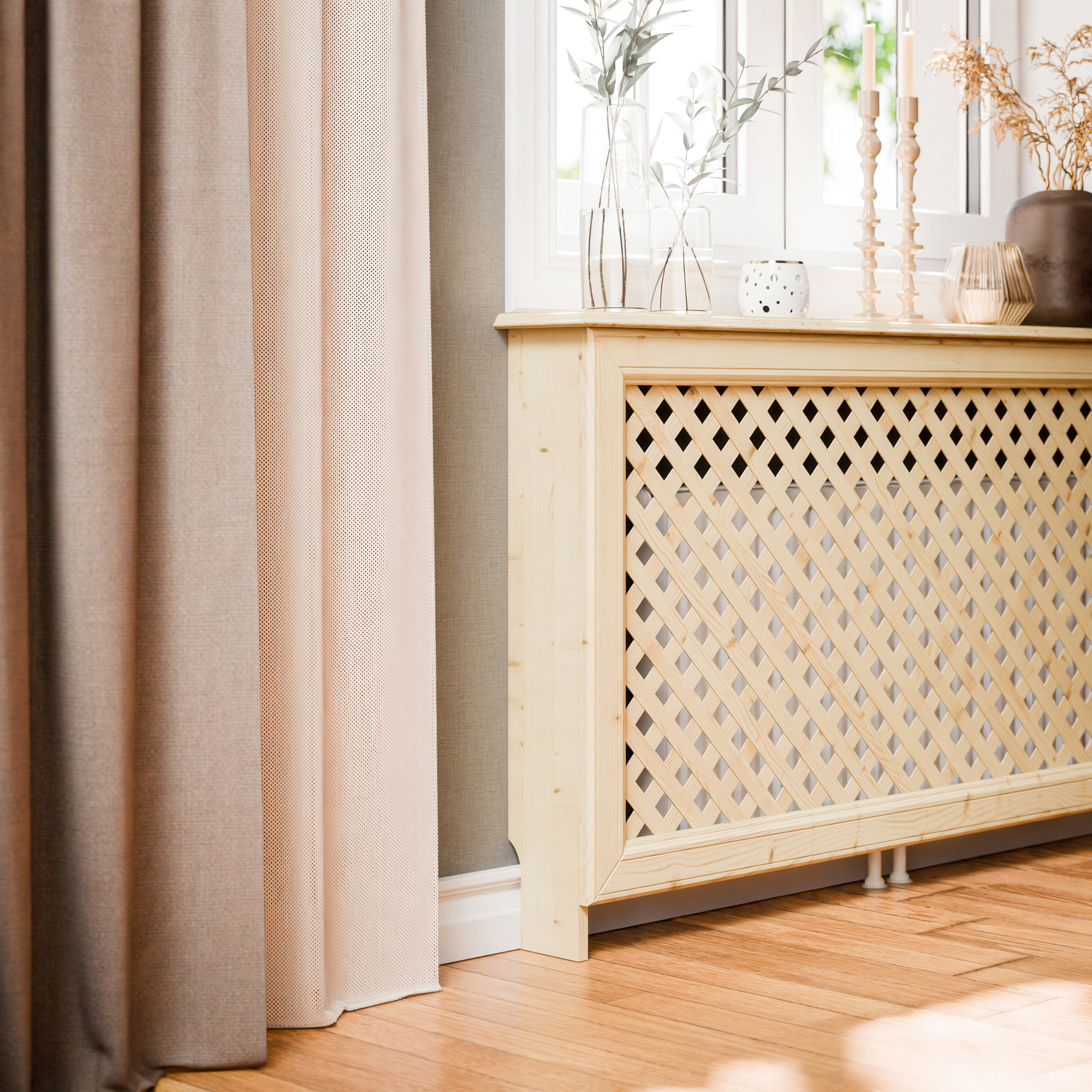 Gavelpar Sida till Elementskydd Lundbergs Obehandlad Furu FCS