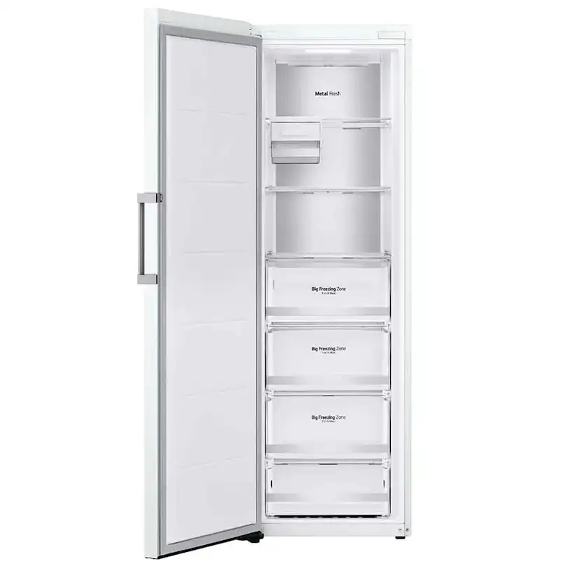 LG frys GFE61SWCSZ med display Vit