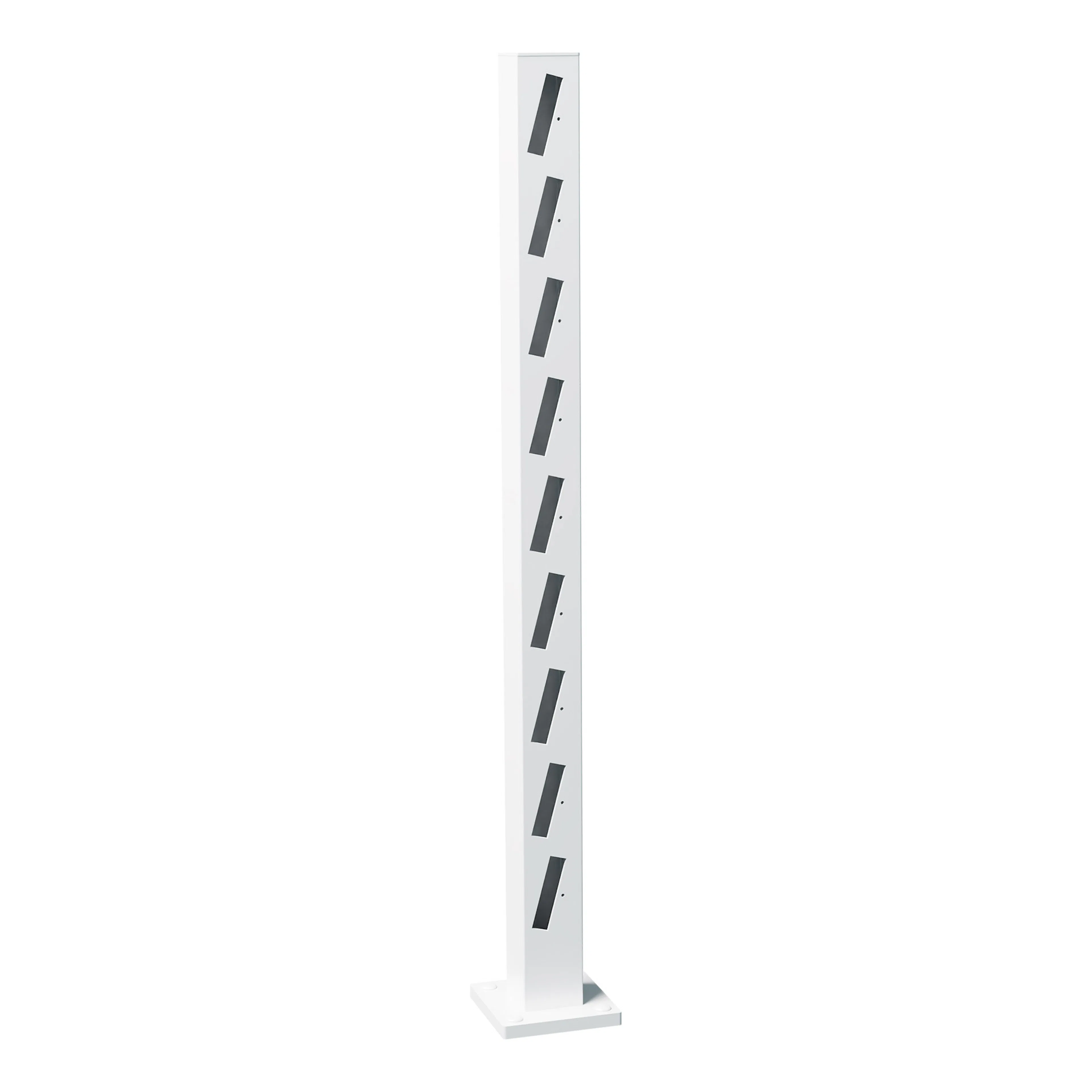 Staketstolpe Hären 1060mm Ändstolpe Höger VIT Höjd: 1060 mm, Vit, Höger