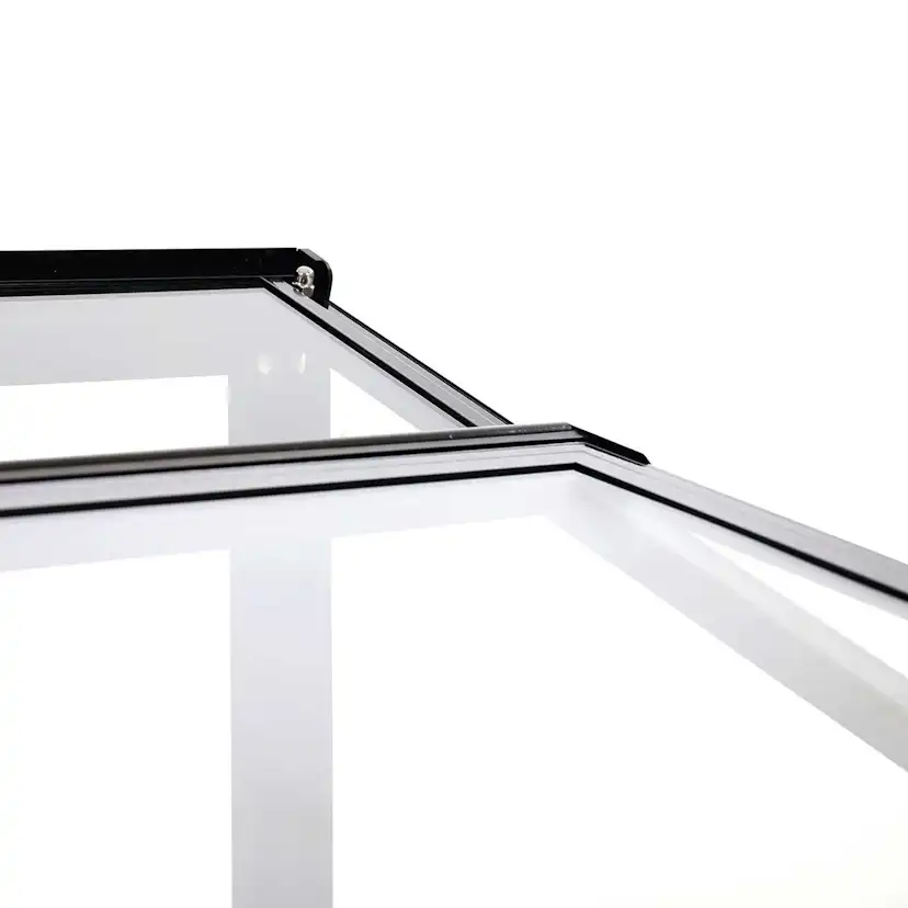 Växthus Metalcraft 1,02 kvm Svart Rektangulärt
