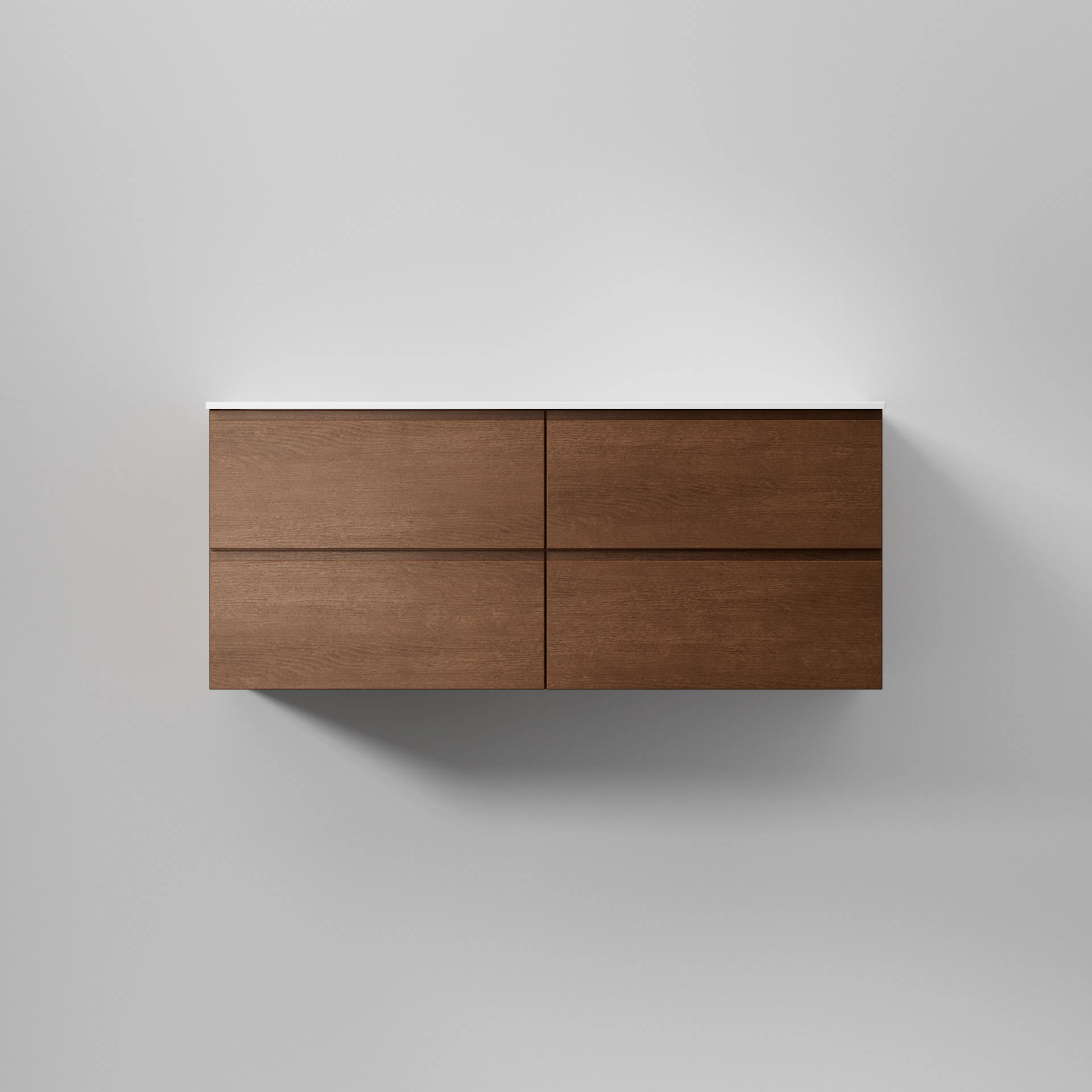 Kommod Core Grip 120 D Dark Oak, 4 Lådor Dark Oak, 1200x454x500 mm