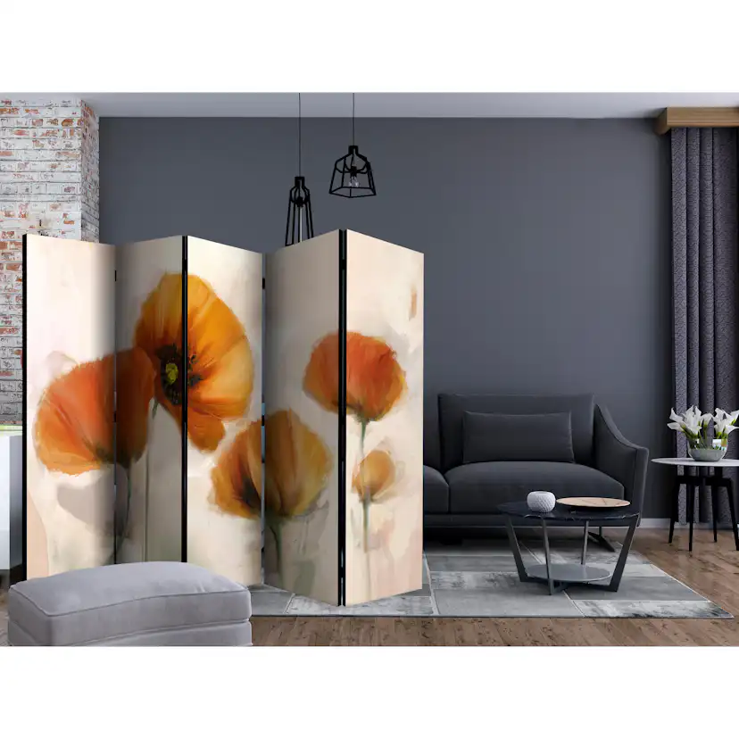 Rumsavdelare Arkiio Poppies Vintage II 225x172 cm