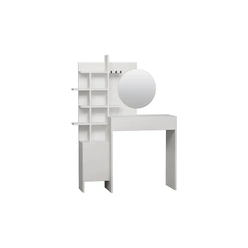 Sminkbord In Living Decortie med Förvaring och Spegel