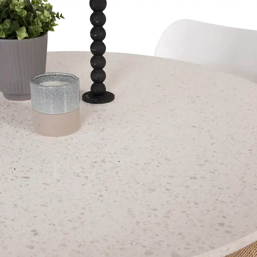 Matgrupp Venture Home Roxanna Vit Bord med 4 Peggy Stolar