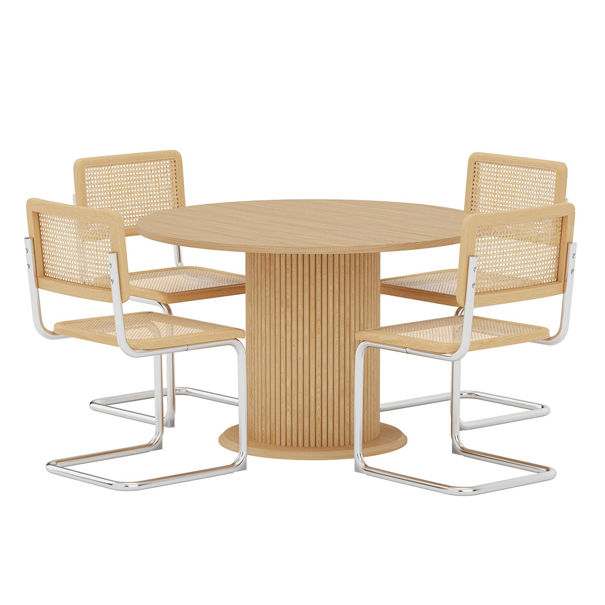Matgrupp Venture Home Reko  Ø120 cm med 4st Robert Stolar