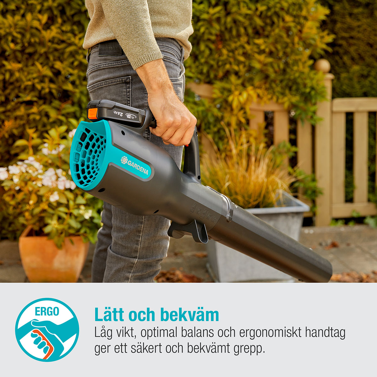 Lövblåsare Gardena PowerJet 18V P4A utan Batteri