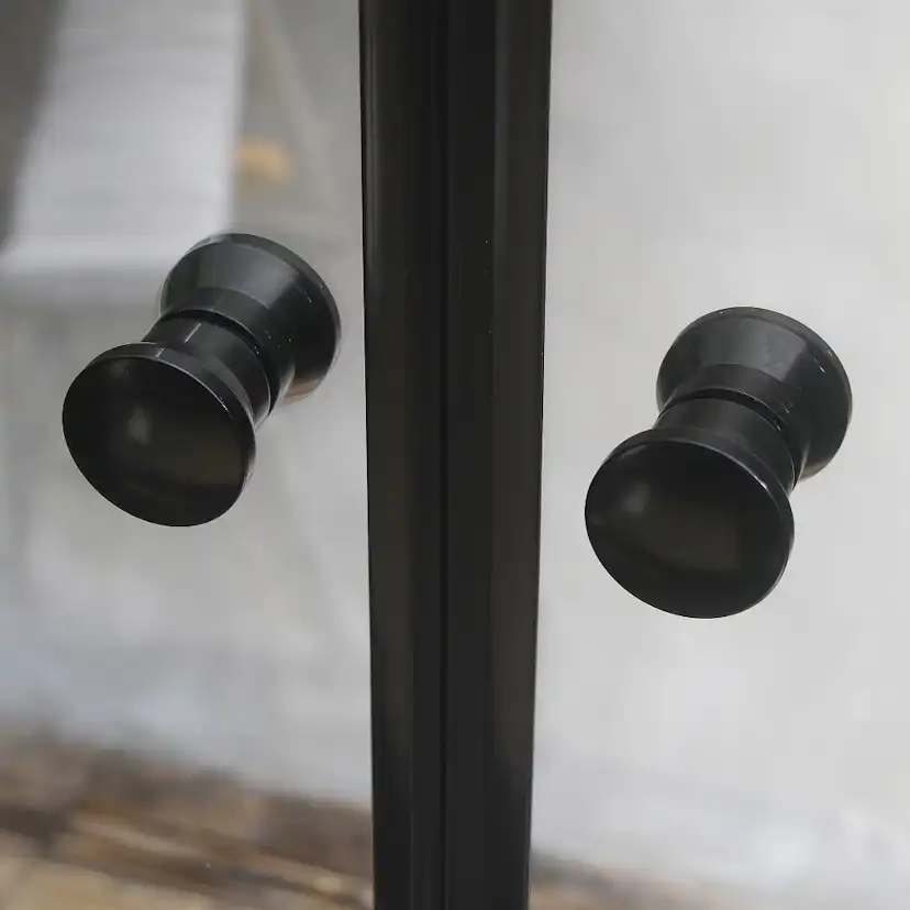 Duschhörna Bathlife Mångsidig Rund Dörr 45° Svart