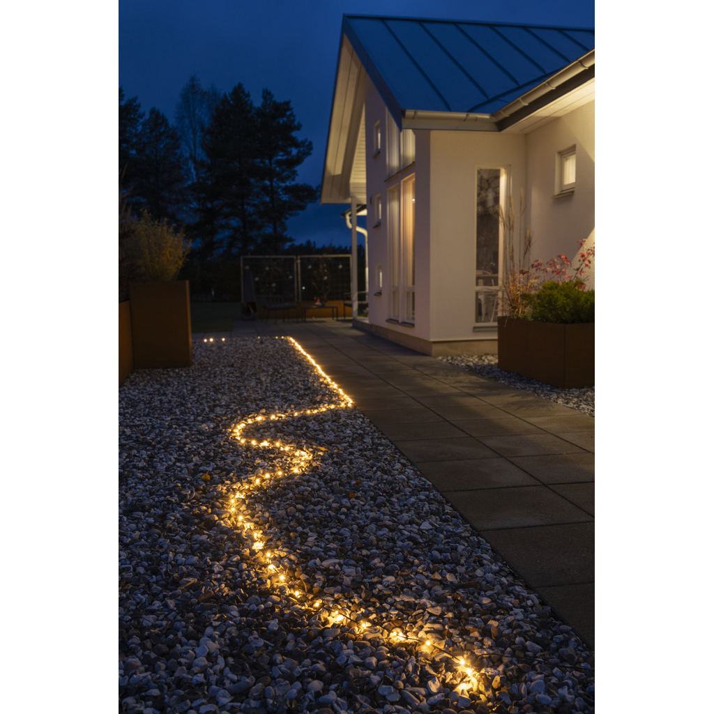 Ljusslinga Gnosjö Konstamide ShineLine 20 meter med 200st LED-lampor Amber Utomhus
