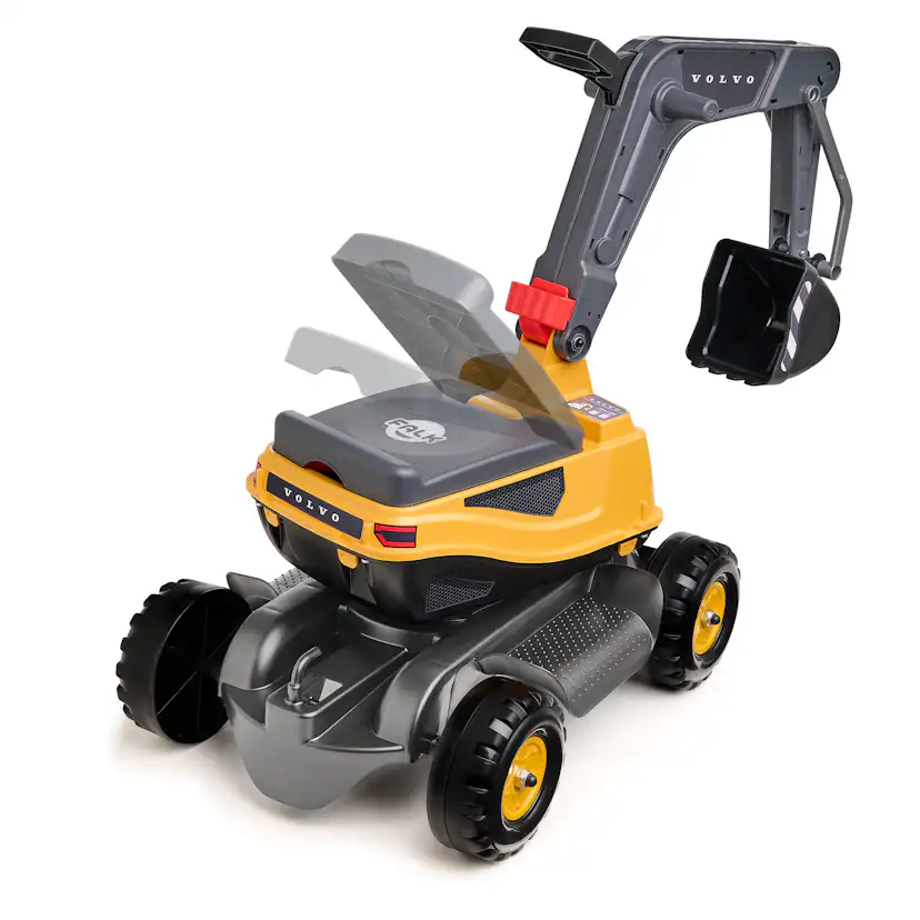 Elbil Falk Volvo Grävmaskin Med Öppen Hytt