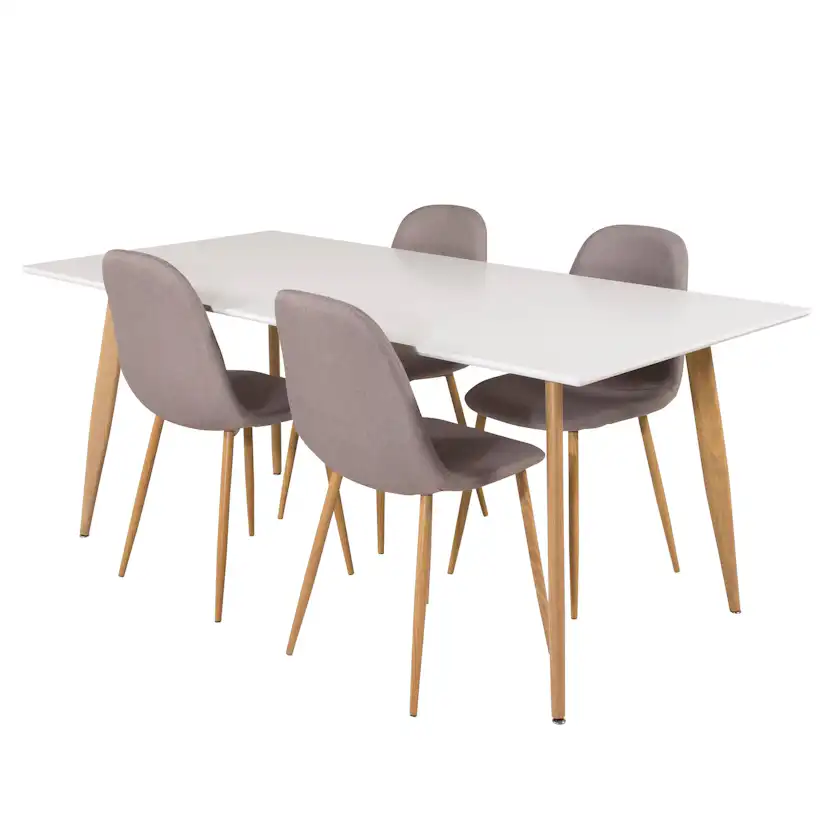 Matgrupp Venture Home Pobbie med 4 Stolar Polyestertyg