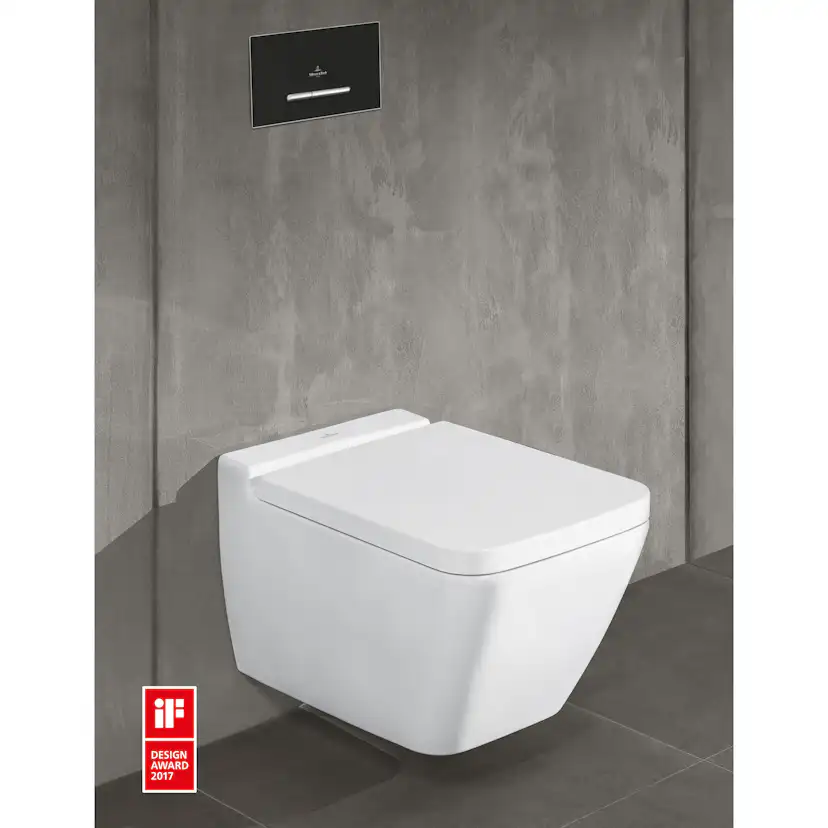 Spolknapp Villeroy & Boch ViConnect installationssystemen 92 Antracit Matt