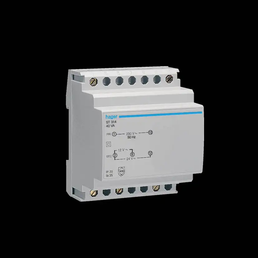 Skyddstransformator Hager 12/24 V AC