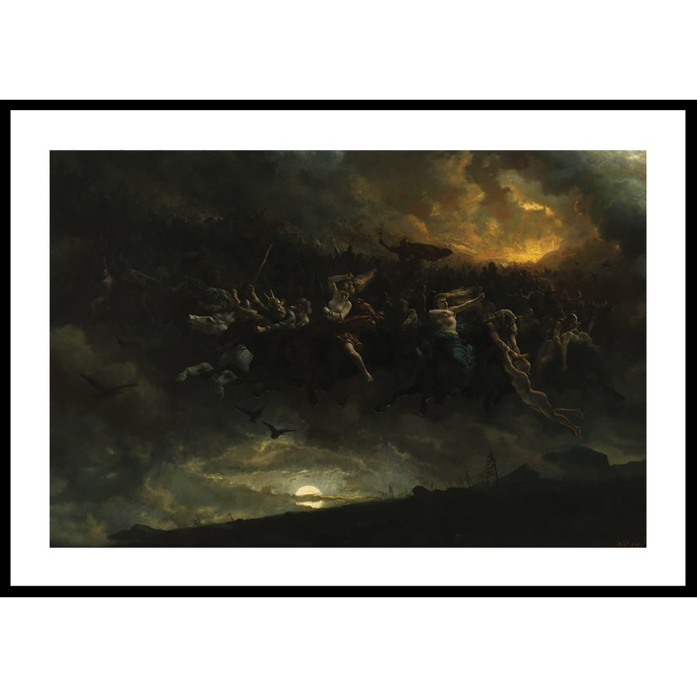 Poster Gallerix The Wild Hunt of Odin By Peter Nicolai Arbo