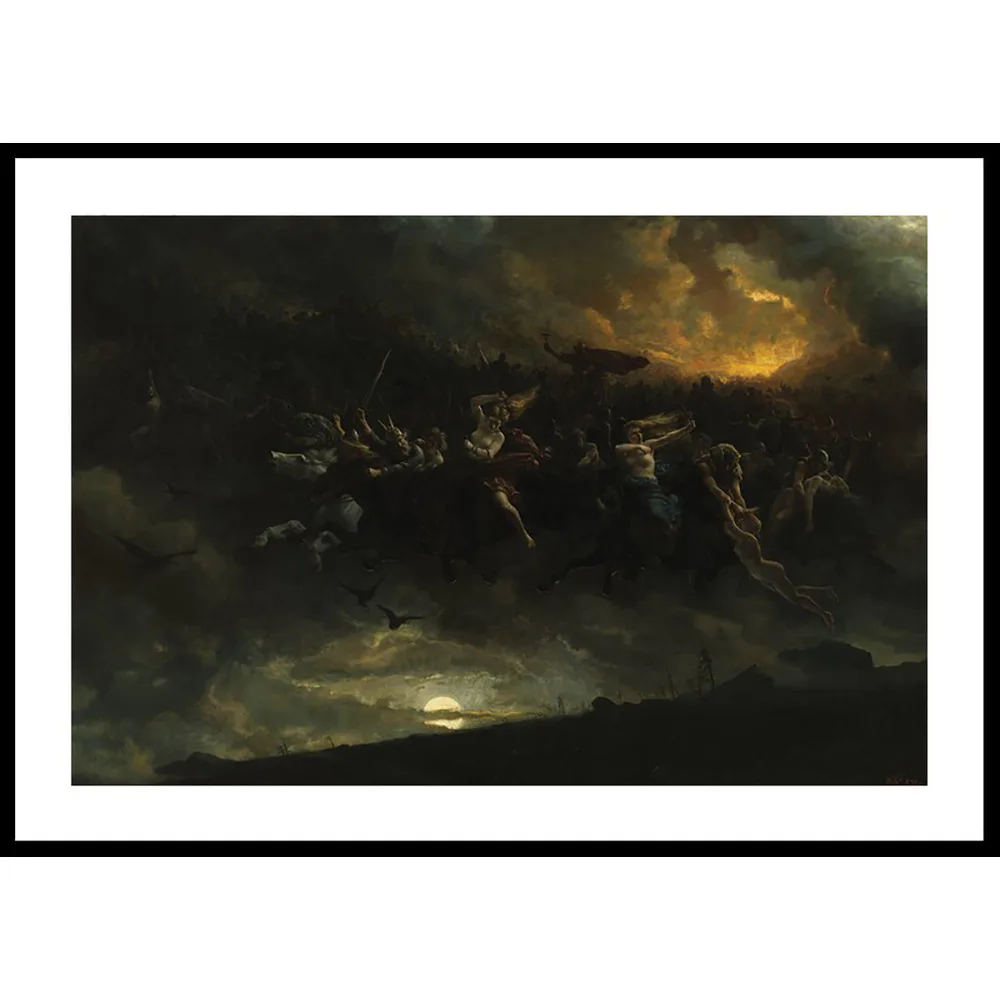 Poster Gallerix The Wild Hunt of Odin By Peter Nicolai Arbo