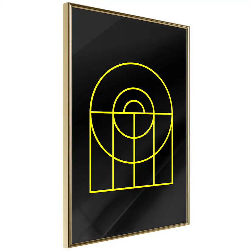 Poster Artgeist Affisch Black Geometry