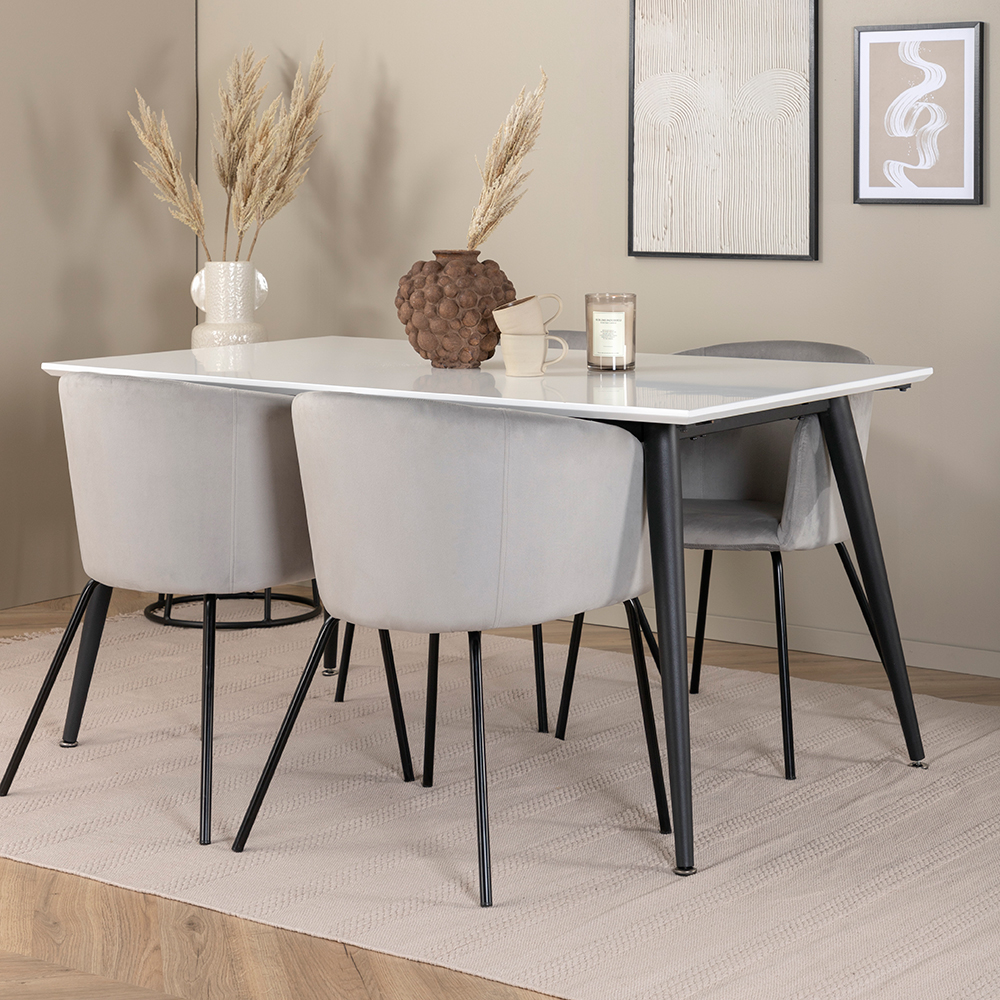 Matgrupp Venture Home Jolie med 4 Bergen Stolar