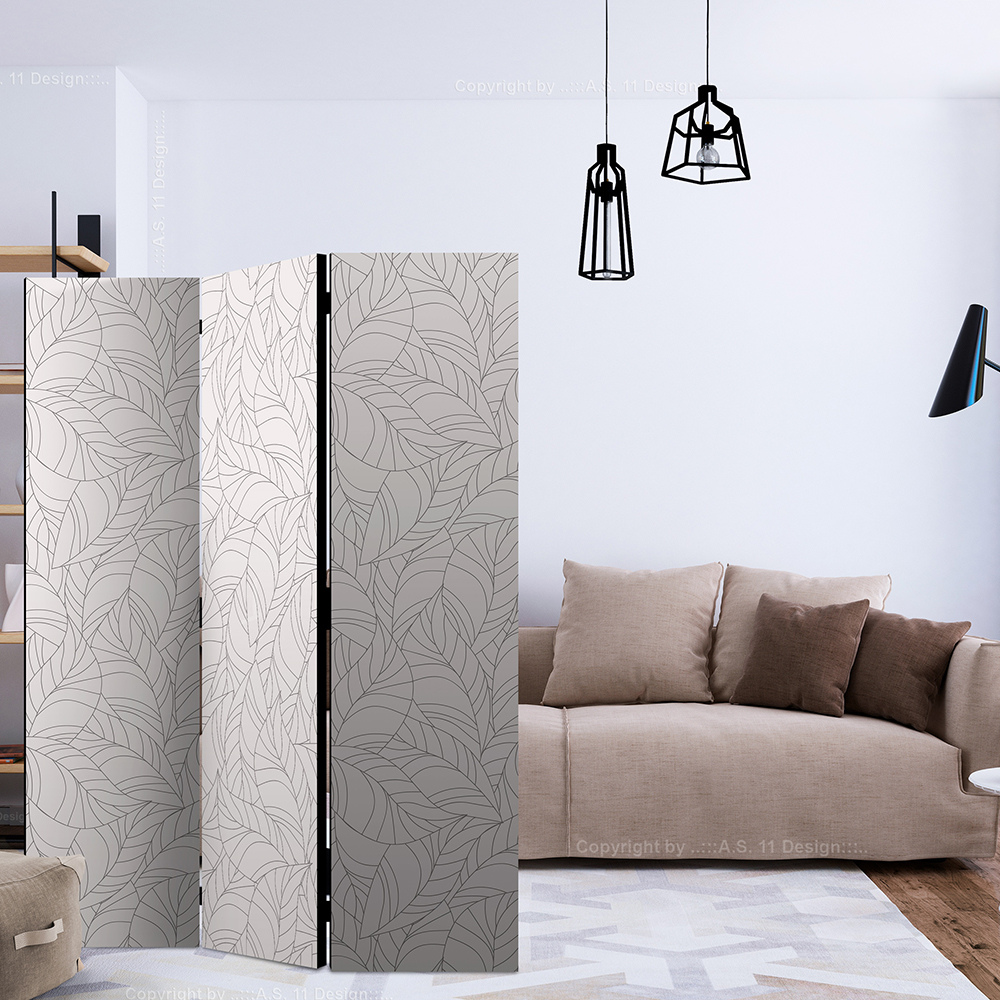 Rumsavdelare Skärmvägg Arkiio Colourless Leaves 135x172 cm